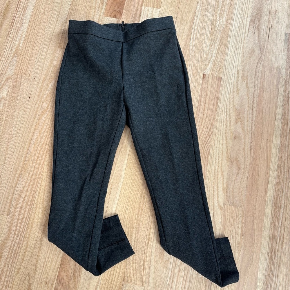 JCrew Any Day Dark Gray Ponte Pants, Sz Medium Petite